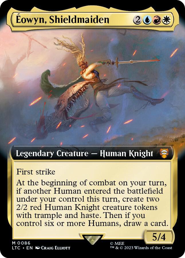 Éowyn, Shieldmaiden 86/347 (Commander: The Lord of the Rings: Tales of Middle-earth)  - Extended Art Foil | Good Games Morley