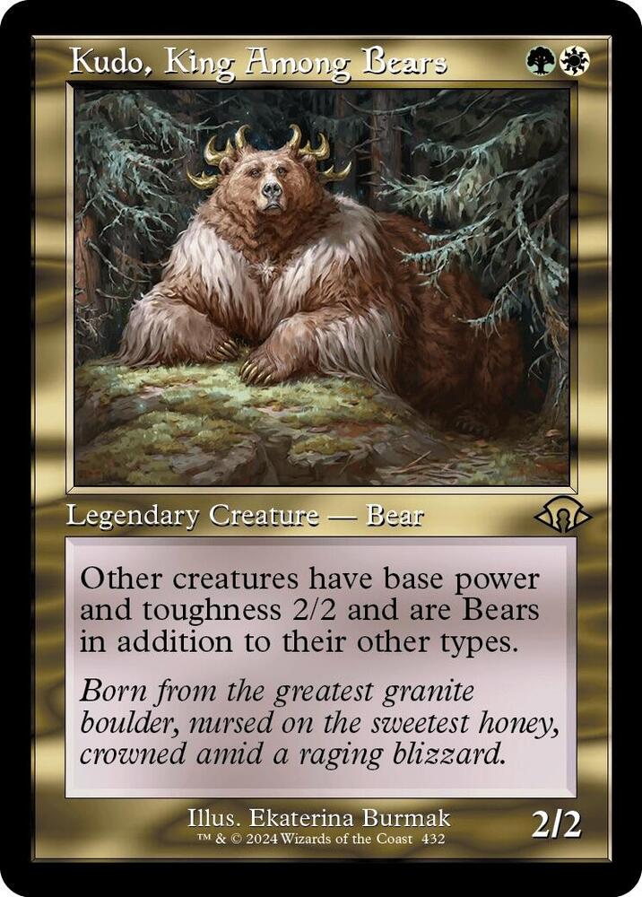 Kudo, King Among Bears 432 (Modern Horizons 3)  - Retro Foil | Good Games Morley