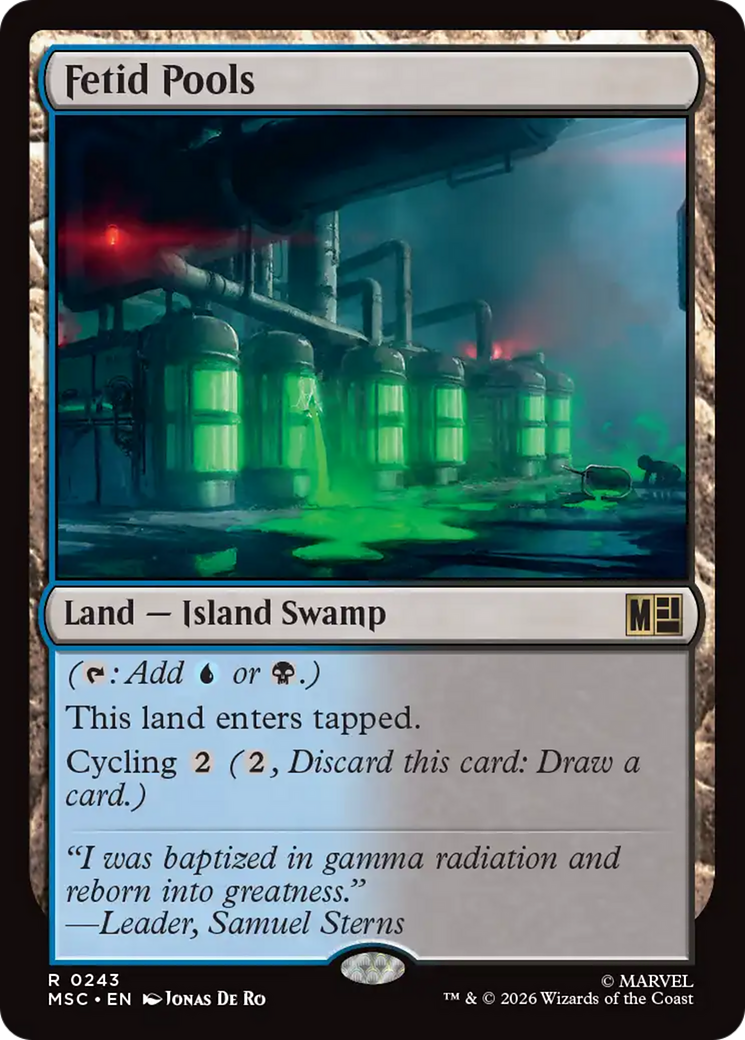 Fetid Pools (Surge Foil) [Marvel Super Heroes Commander] | Good Games Morley