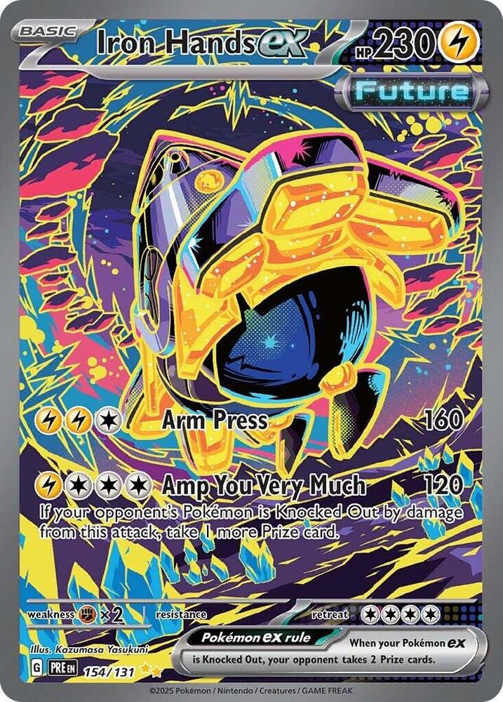 Iron Hands ex (154/131) [Scarlet & Violet: Prismatic Evolutions] | Good Games Morley