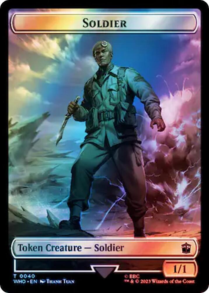 Soldier Osgood Operation Double Double Sided Token Surge Foil 40 // 64 (Universes Beyond: Doctor Who)  - Foil | Good Games Morley