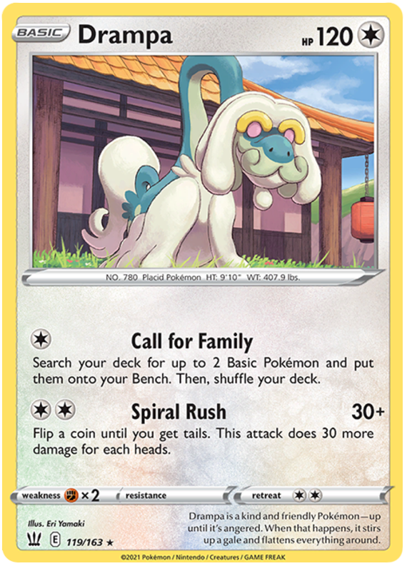 Drampa (119/163) [Sword & Shield: Battle Styles] | Good Games Morley