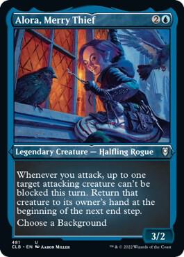 Alora, Merry Thief 481 (Commander Legends: Battle for Baldur's Gate)  - Etched Foil | Good Games Morley
