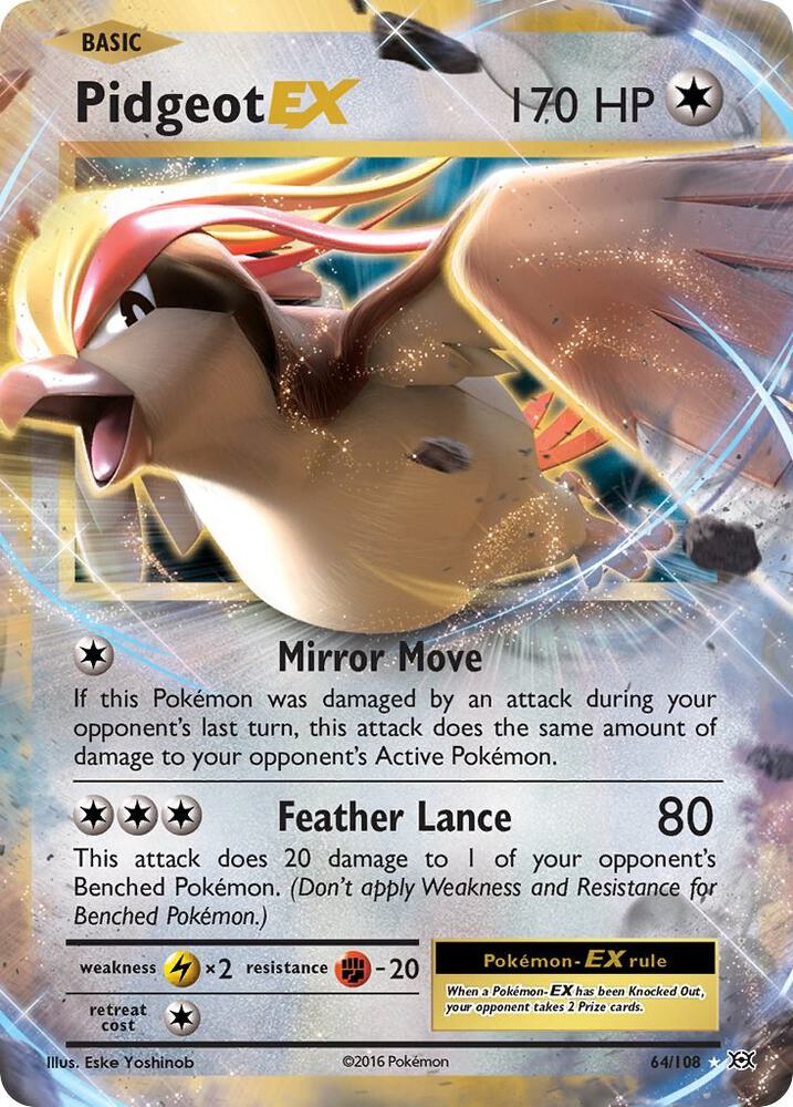Pidgeot EX 64/108 (XY - Evolutions)  - Holofoil | Good Games Morley