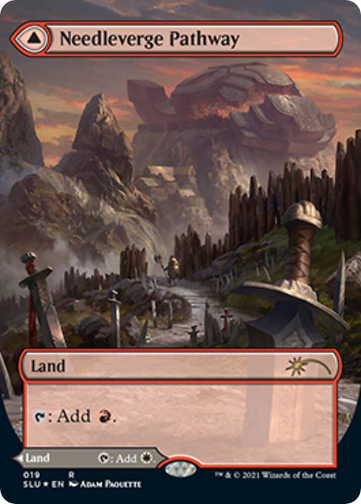 Needleverge Pathway // Pillarverge Pathway 19/1 (Secret Lair Series)  - Borderless Foil | Good Games Morley
