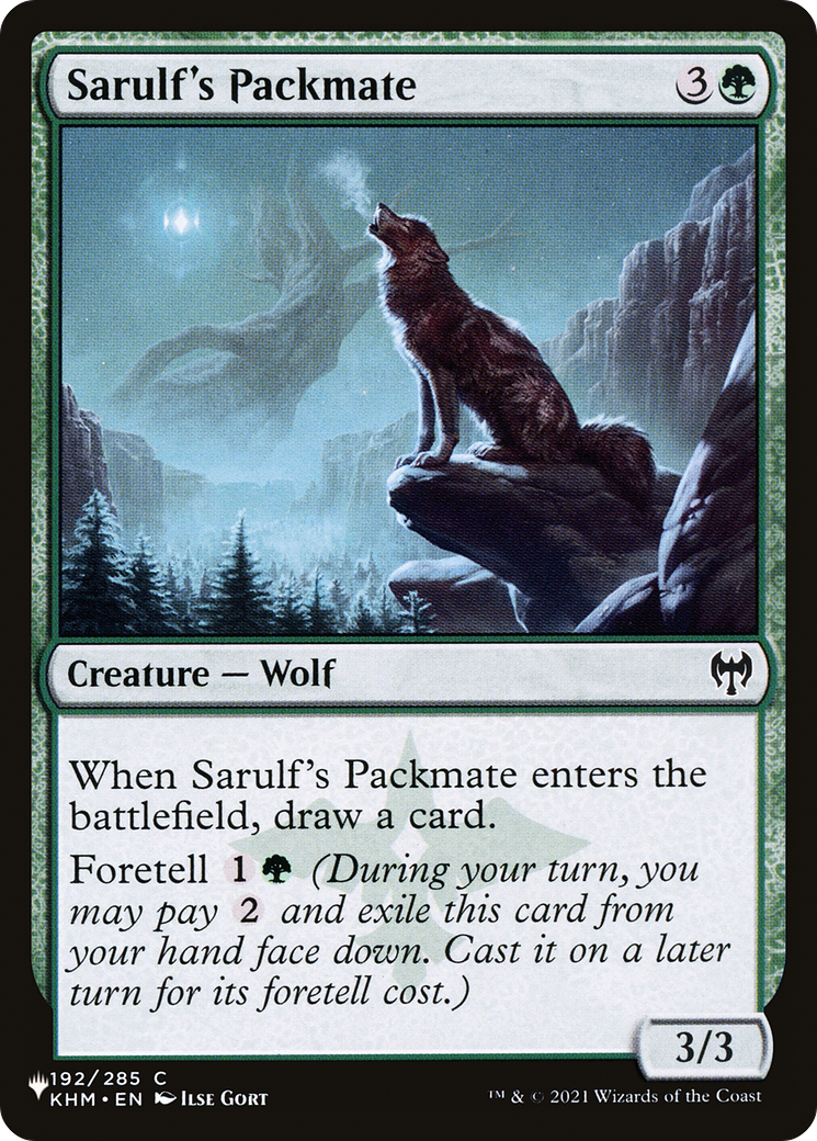 Sarulf's Packmate [The List] | Good Games Morley