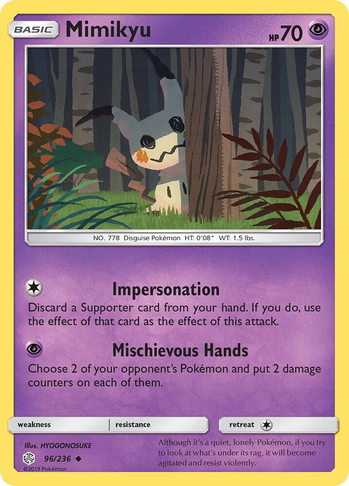 Mimikyu 96/236 (SM - Cosmic Eclipse)  | Good Games Morley