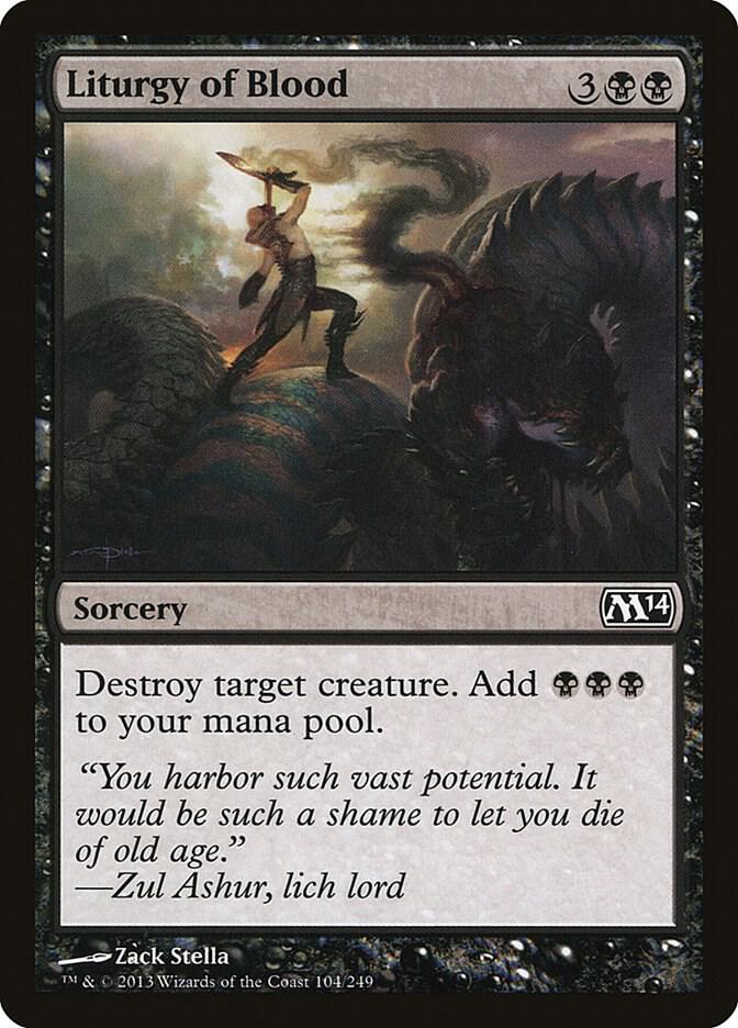 Liturgy of Blood 104/249 (Magic 2014 (M14))  | Good Games Morley