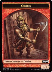 Goblin // Thopter Double-Sided Token (Game Night) [Core Set 2019 Tokens] | Good Games Morley