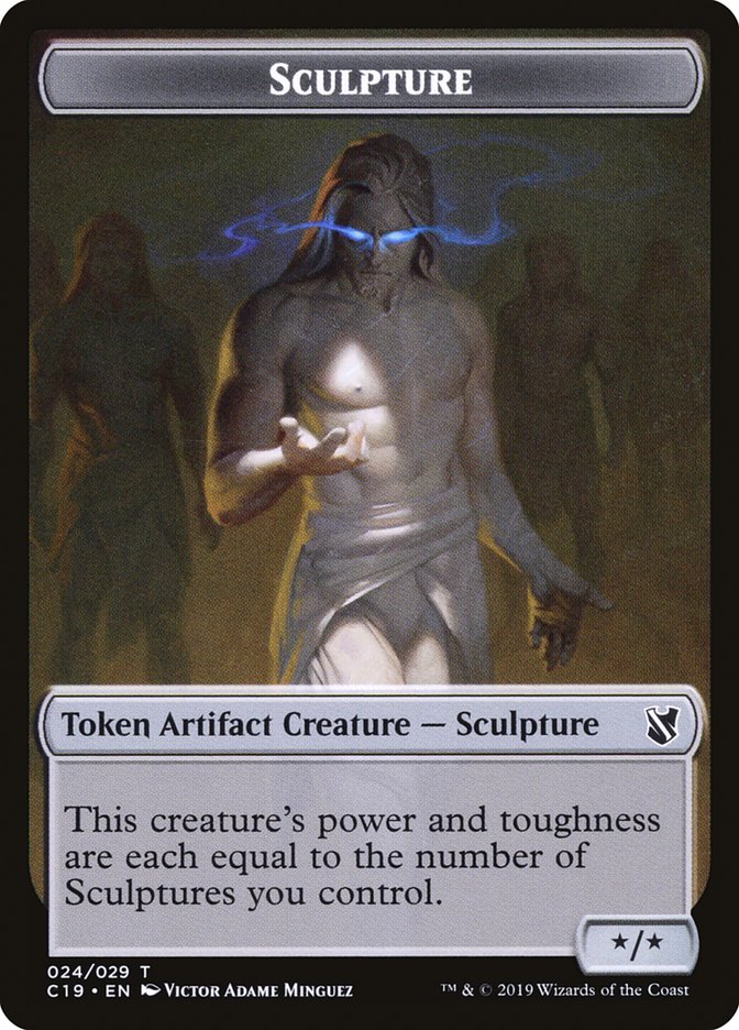 Bird (001) // Sculpture Double-Sided Token [Commander 2019 Tokens] | Good Games Morley