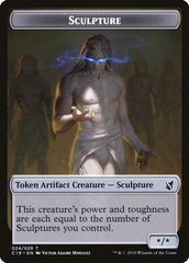 Bird (001) // Sculpture Double-Sided Token [Commander 2019 Tokens] | Good Games Morley