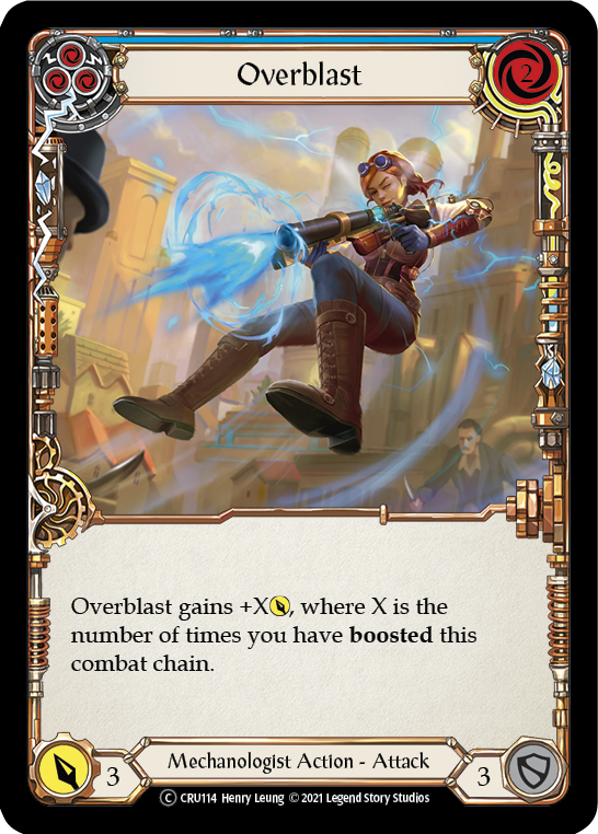 Overblast (Blue) [U-CRU114] (Crucible of War Unlimited)  Unlimited Normal | Good Games Morley