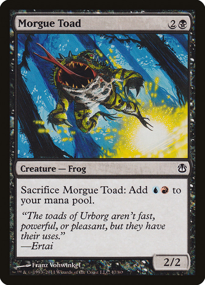 Morgue Toad 47/80 (Duel Decks: Ajani vs. Nicol Bolas)  | Good Games Morley