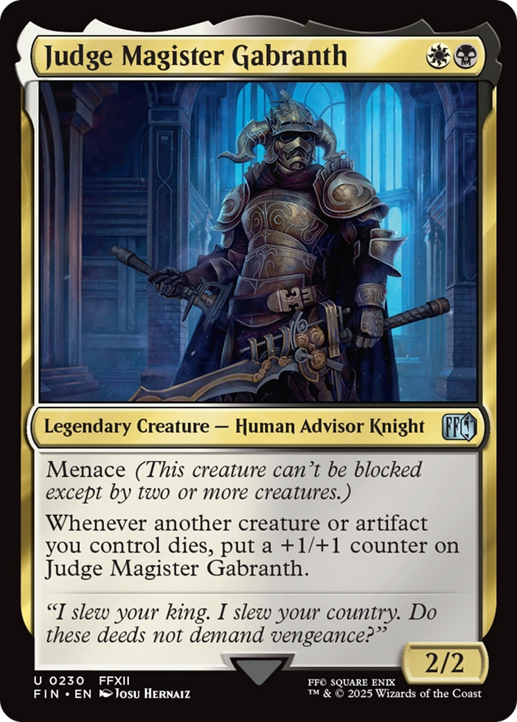Judge Magister Gabranth [FINAL FANTASY] | Good Games Morley