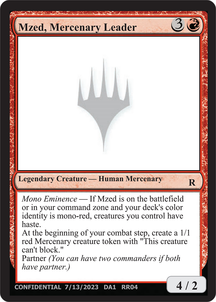 Mzed, Mercenary Leader [Unknown Event] | Good Games Morley