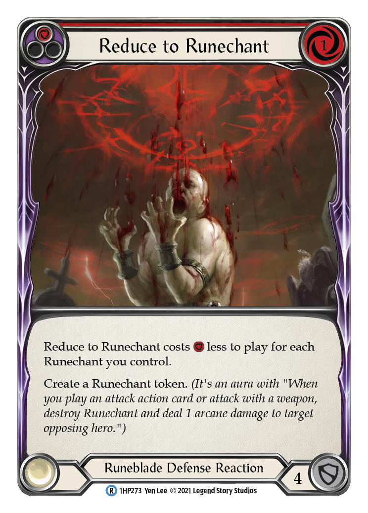 Reduce to Runechant (Red) [1HP273] (History Pack 1) | Good Games Morley