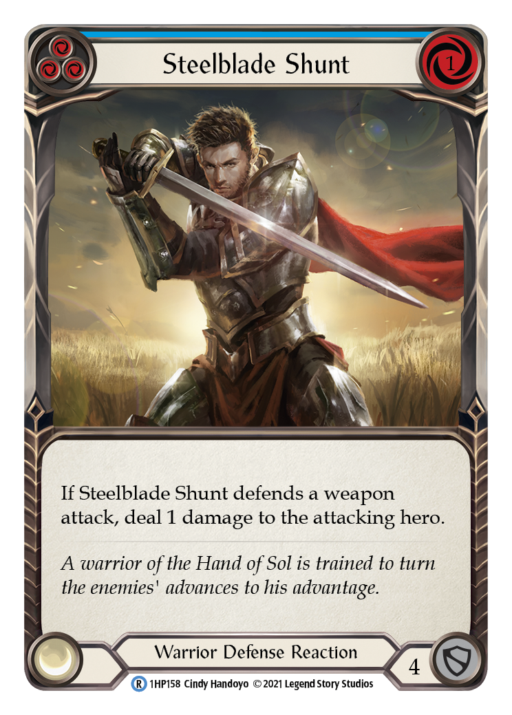 Steelblade Shunt (Blue) [1HP158] (History Pack 1) | Good Games Morley