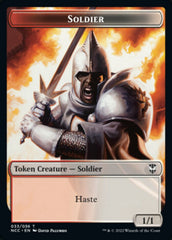 Soldier (33) // Devil Double-Sided Token [Streets of New Capenna Commander Tokens] | Good Games Morley