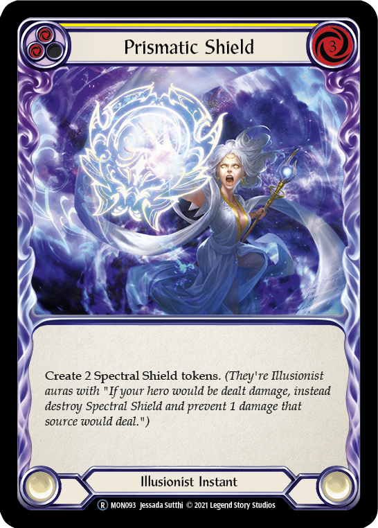 Prismatic Shield (Yellow) [U-MON093] (Monarch Unlimited)  Unlimited Normal | Good Games Morley