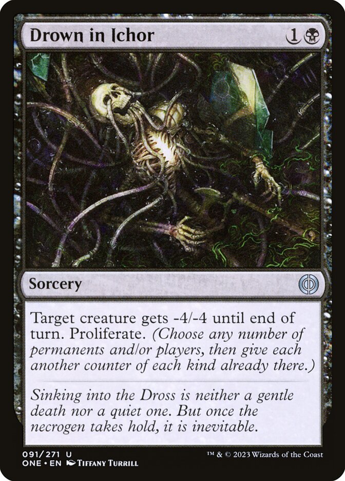 Drown in Ichor 91 (Phyrexia: All Will Be One)  - Foil | Good Games Morley