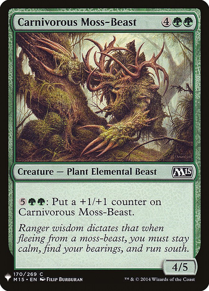 Carnivorous Moss-Beast [Mystery Booster] | Good Games Morley
