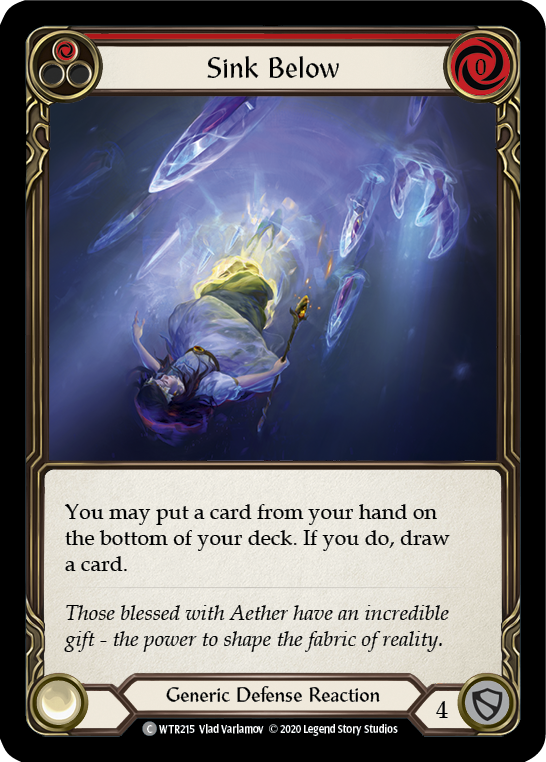 Sink Below (Red) [U-WTR215] (Welcome to Rathe Unlimited)  Unlimited Rainbow Foil | Good Games Morley