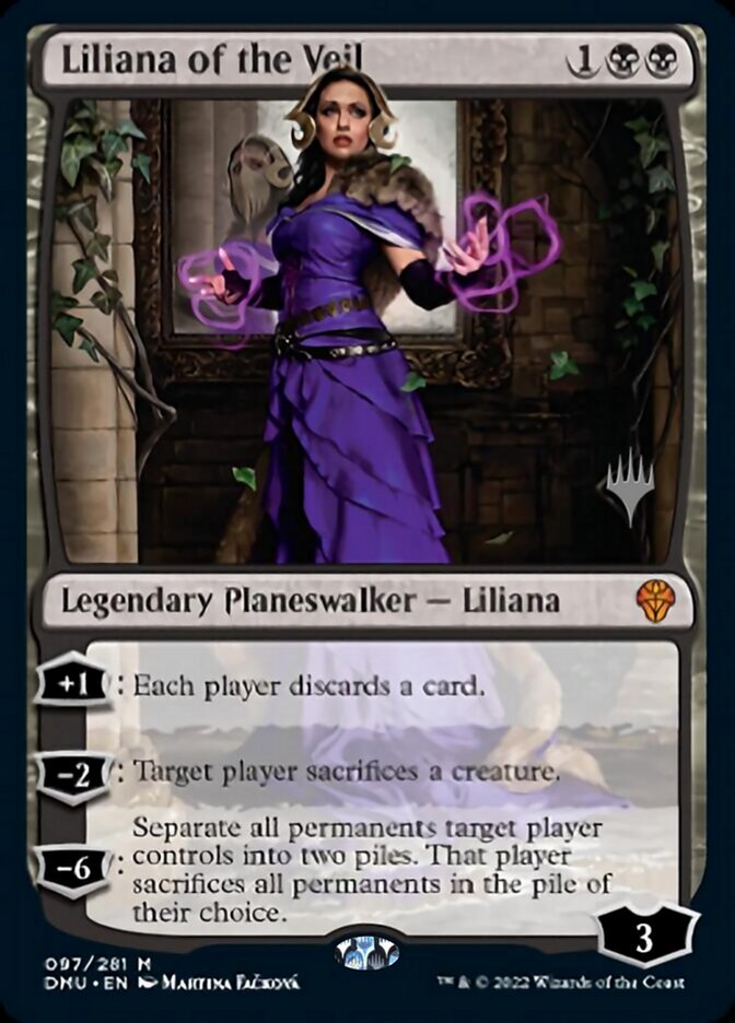 Liliana of the Veil (Promo Pack) [Dominaria United Promos] | Good Games Morley