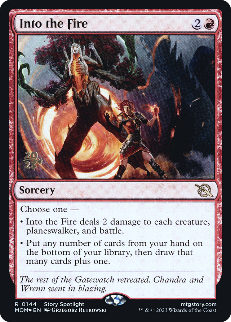 Into the Fire [March of the Machine Prerelease Promos] | Good Games Morley