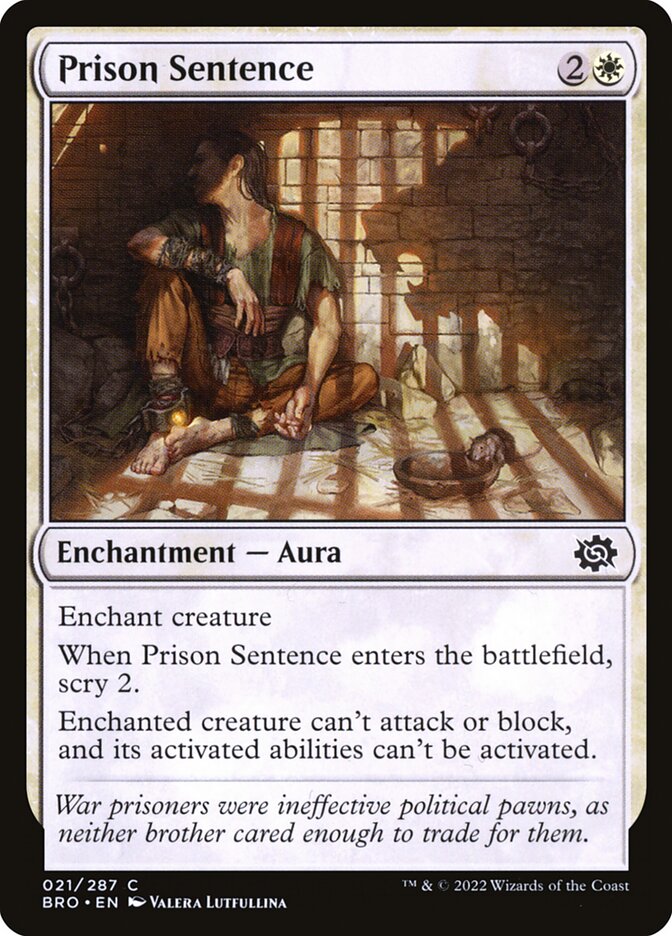 Prison Sentence 21/287 (The Brothers' War)  | Good Games Morley