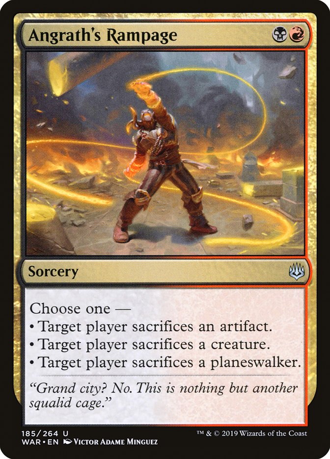 Angrath's Rampage 185/264 (War of the Spark)  - Foil | Good Games Morley