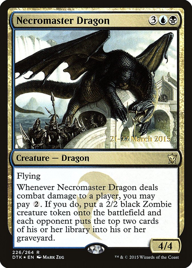 Necromaster Dragon [Dragons of Tarkir Prerelease Promos] | Good Games Morley