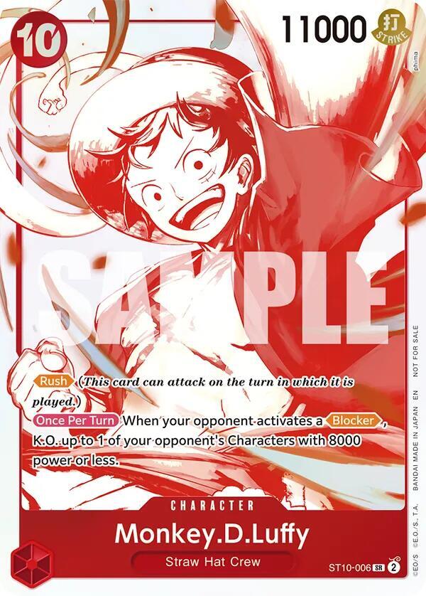 Monkey.D.Luffy (3rd Anniversary Treasure Campaign Pack) ST10-006 (One Piece Promotion Cards)  - Foil | Good Games Morley
