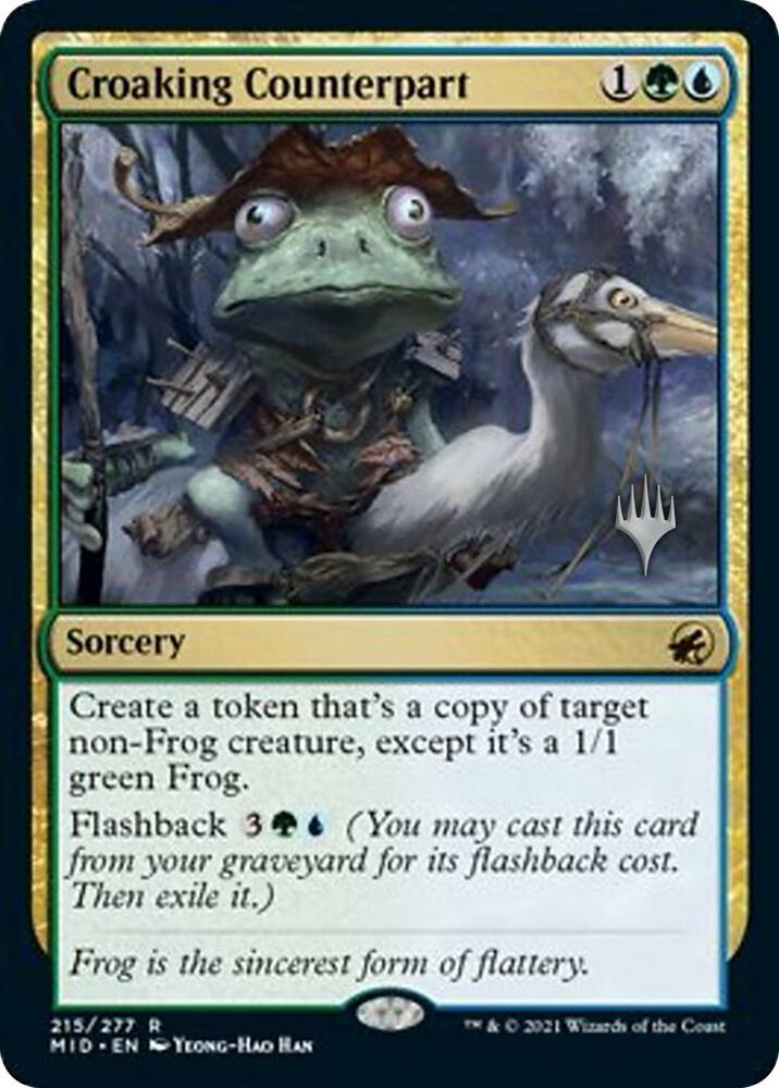 Croaking Counterpart 215p/171 (Promo Pack: Innistrad: Midnight Hunt)  | Good Games Morley