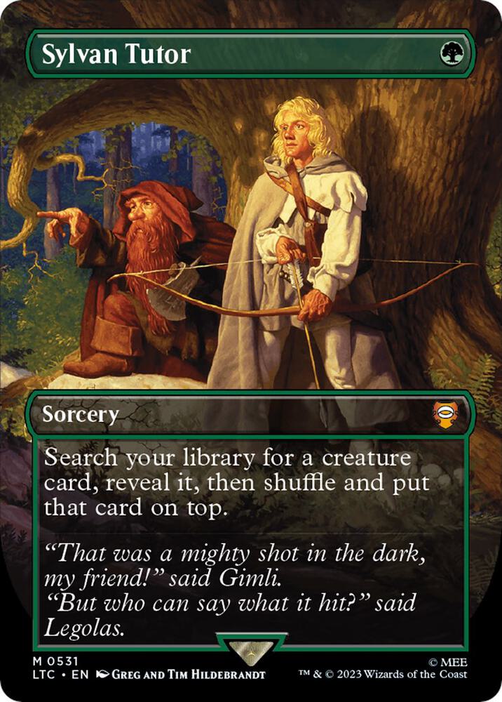 Sylvan Tutor 531/347 (Commander: The Lord of the Rings: Tales of Middle-earth)  - Borderless | Good Games Morley