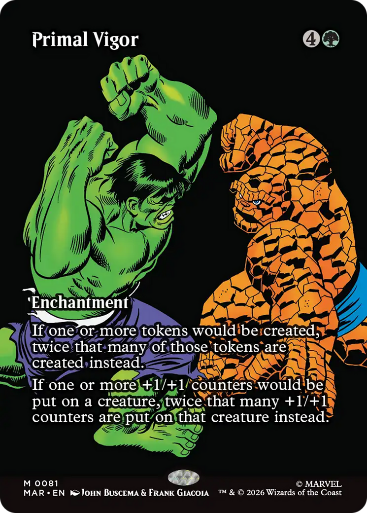 Primal Vigor (Borderless) [Marvel Universe: Eternal-Legal] | Good Games Morley