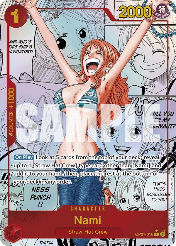 Nami OP01-016 (Premium Booster -The Best-)  - Manga Foil | Good Games Morley