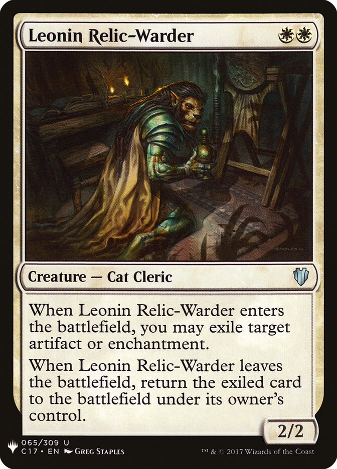 Leonin Relic-Warder [Mystery Booster] | Good Games Morley