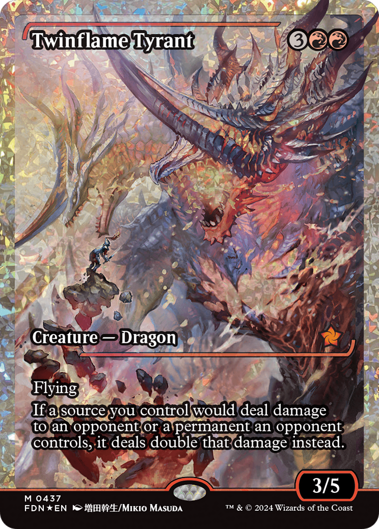 Twinflame Tyrant (Fracture Foil) [Foundations] | Good Games Morley
