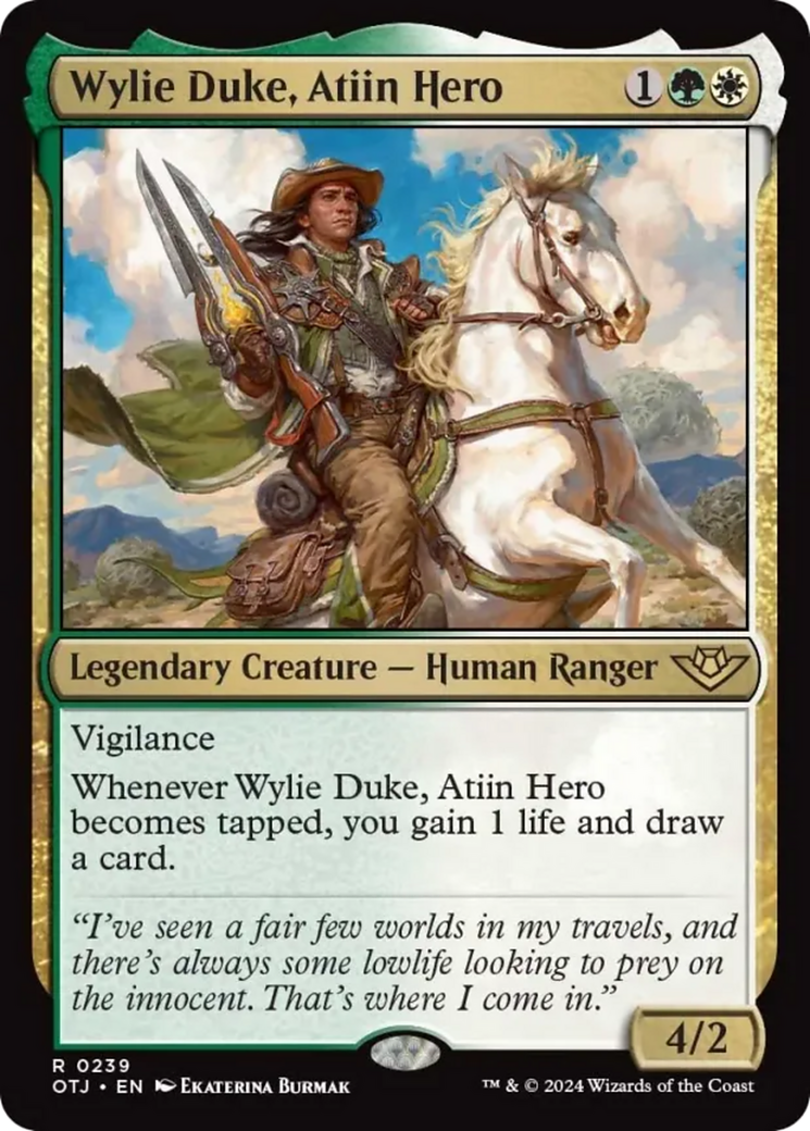 Wylie Duke, Atiin Hero [Outlaws of Thunder Junction] | Good Games Morley