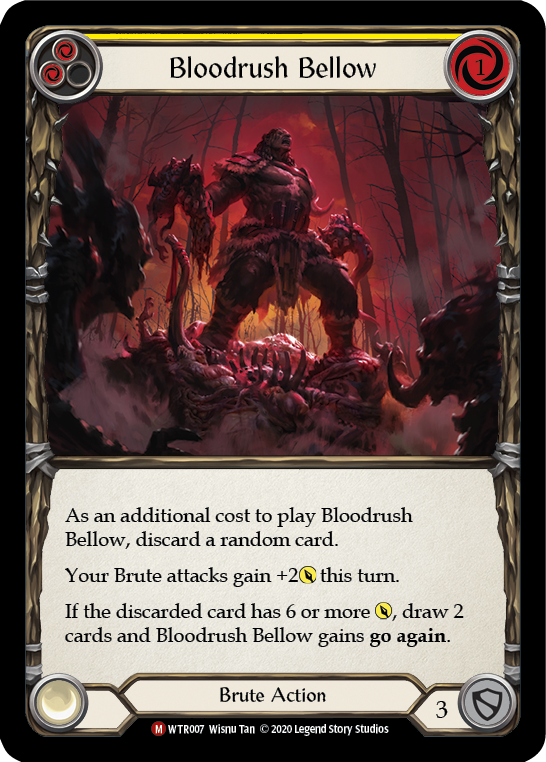 Bloodrush Bellow [U-WTR007] (Welcome to Rathe Unlimited)  Unlimited Rainbow Foil | Good Games Morley