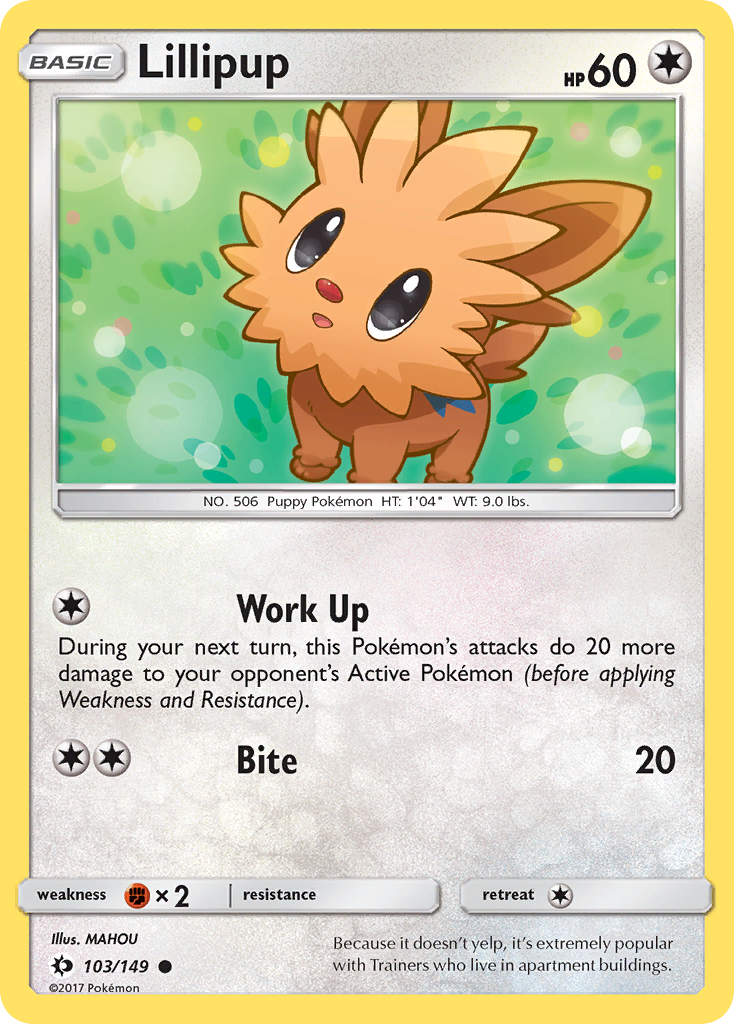 Lillipup (103/149) [Sun & Moon: Base Set] | Good Games Morley