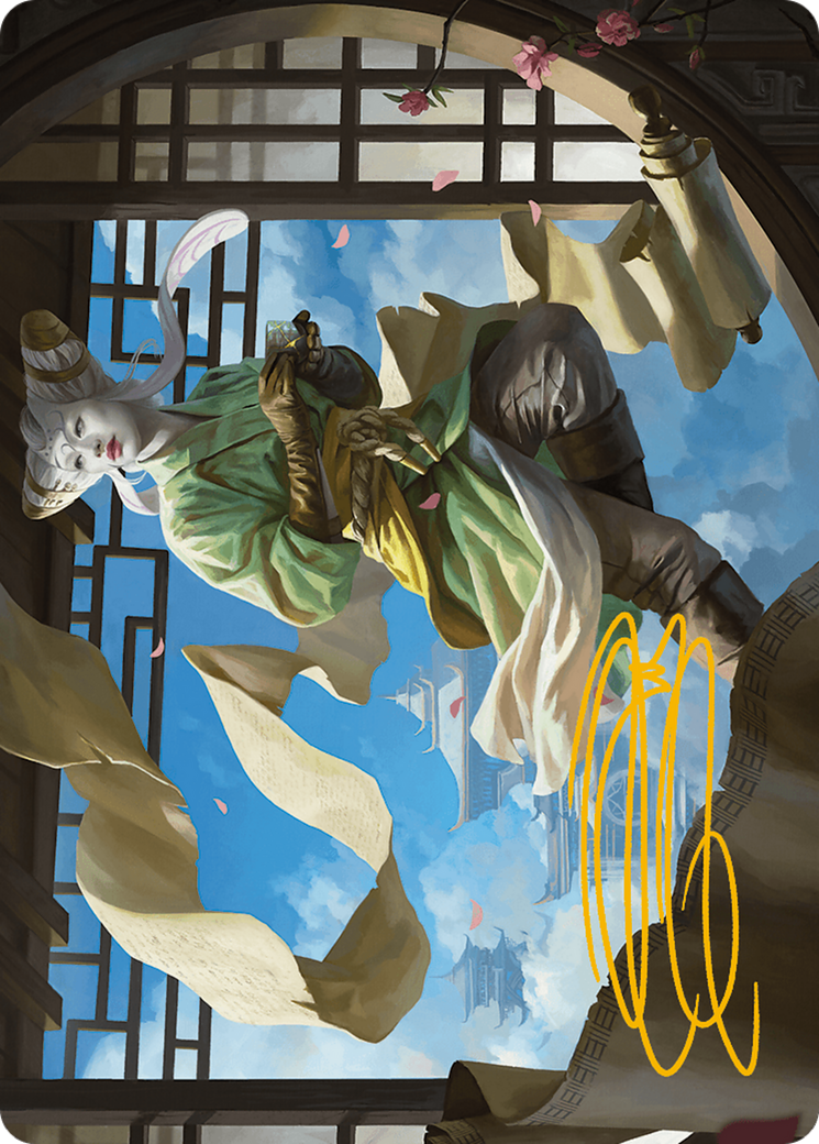Tamiyo, Inquisitive Student Art Card (Gold-Stamped Signature) [Modern Horizons 3 Art Series] | Good Games Morley
