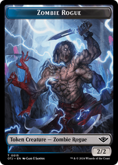 Zombie Rogue // Plot Double-Sided Token [Outlaws of Thunder Junction Tokens] | Good Games Morley