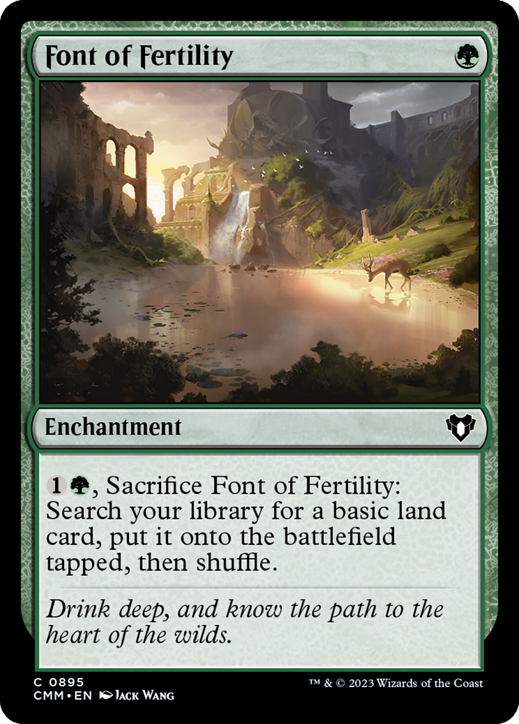 Font of Fertility [Commander Masters] | Good Games Morley