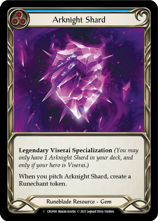 Arknight Shard [U-CRU000] (Crucible of War Unlimited)  Unlimited Rainbow Foil | Good Games Morley