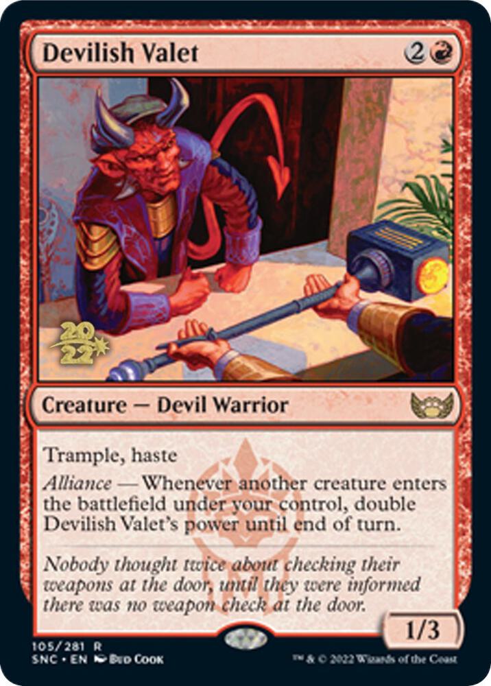 Devilish Valet 105s/161 (Prerelease Cards)  - Foil | Good Games Morley