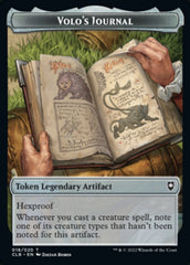Treasure // Volo's Journal Double-Sided Token [Commander Legends: Battle for Baldur's Gate Tokens] | Good Games Morley