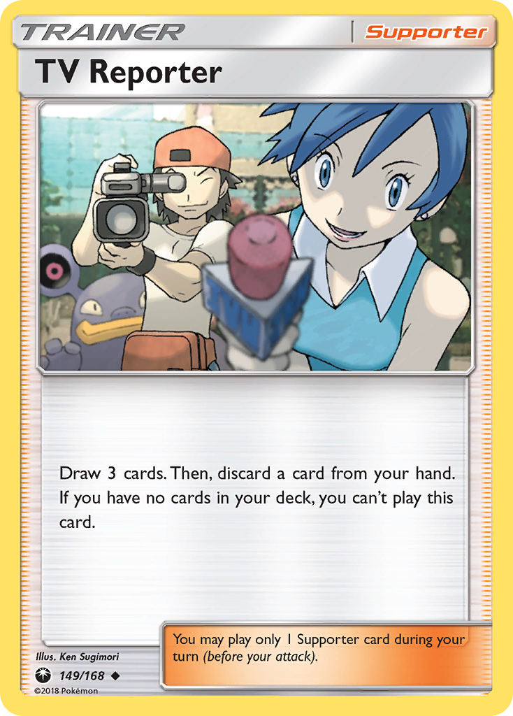 TV Reporter (149/168) [Sun & Moon: Celestial Storm] | Good Games Morley