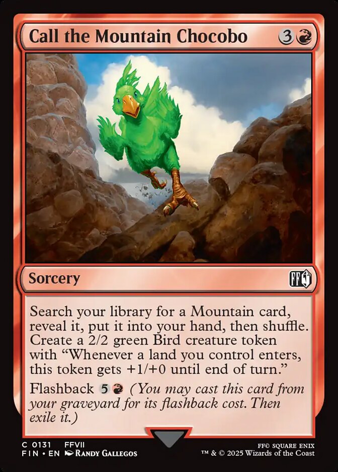 Call the Mountain Chocobo 131/309 (FINAL FANTASY)  - Foil | Good Games Morley