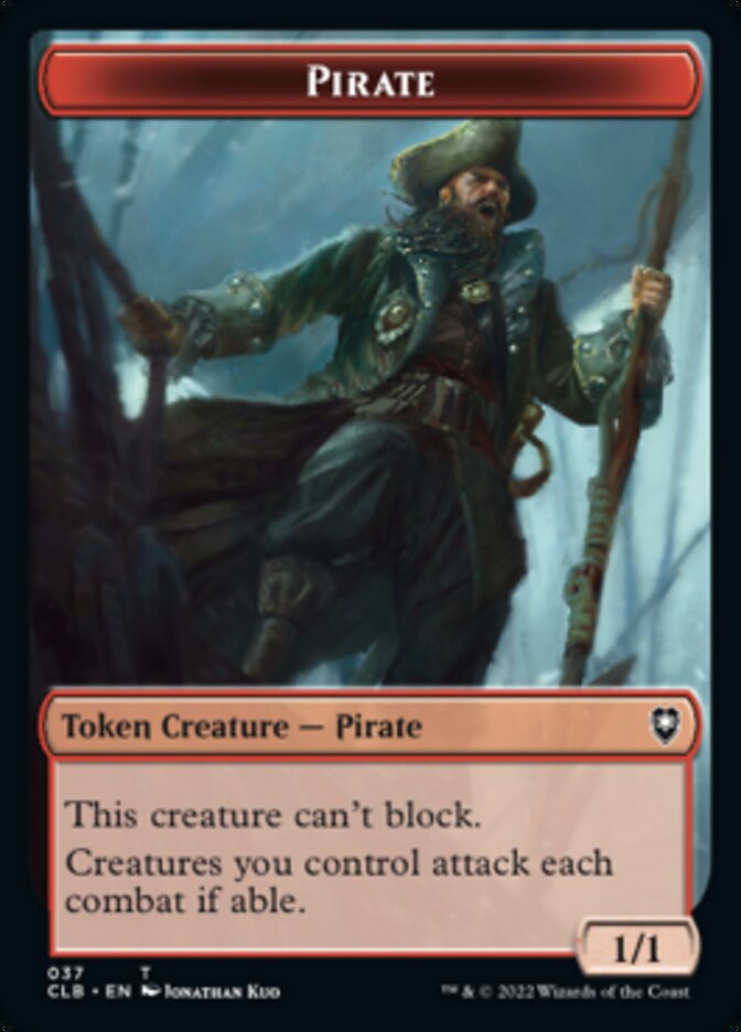 Pirate // Goblin Double-Sided Token [Commander Legends: Battle for Baldur's Gate Tokens] | Good Games Morley